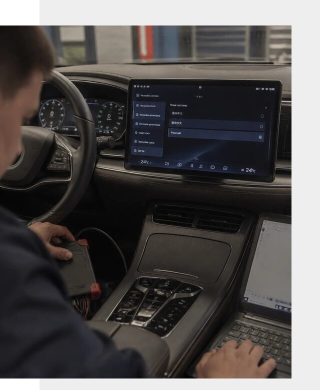 Русификация автомобиля BYD HAN для эксплуатации в Астрахани